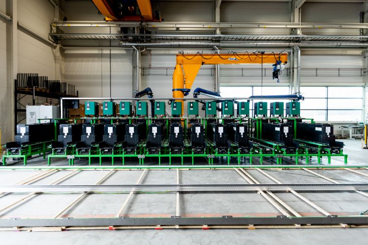Automated battery changing station from DIMOS