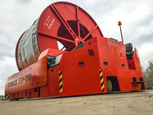 Antrieb des Elektro Coiltransporters von DIMOS