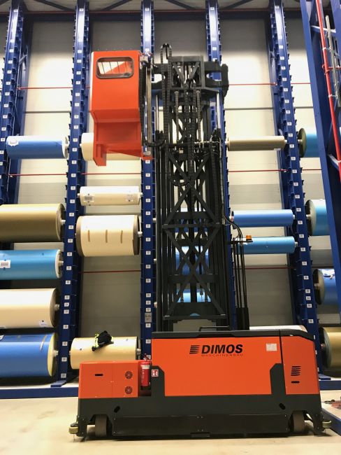 Mehrwege-Stapler DMS in der Textilindustrie