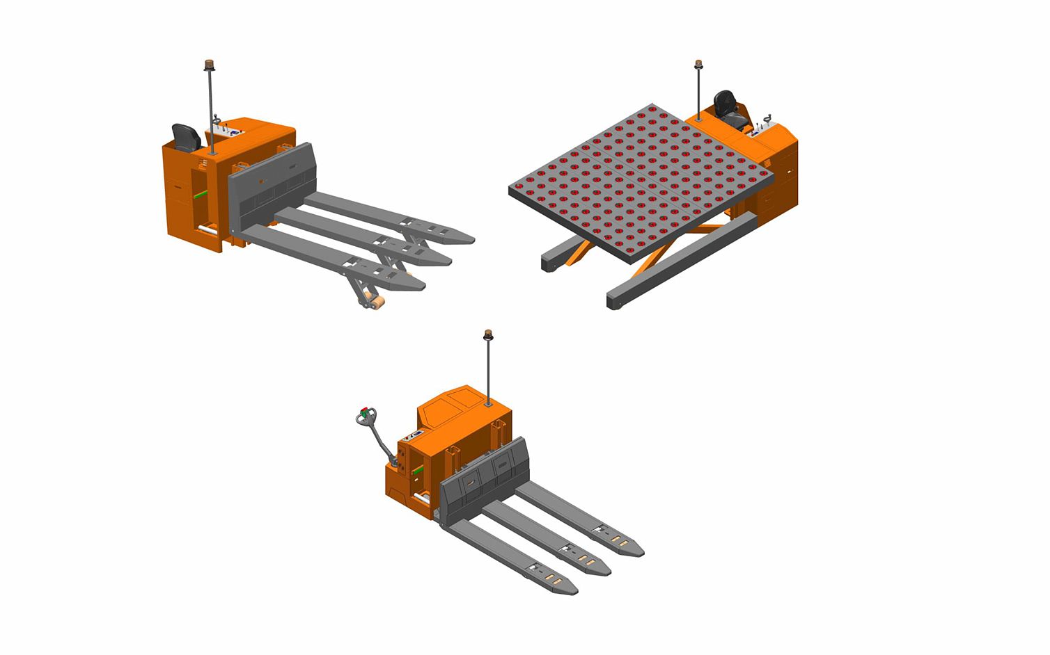 Drei unterschiedliche Varianten bietet DIMOS für den Pallet Mover an